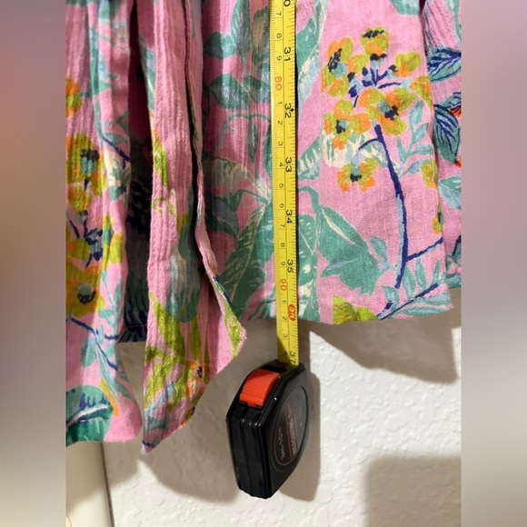 Banjanan Bazaar Wrap Floral Printed Cotton Mini Dress XS NWT - Picture 10 of 11